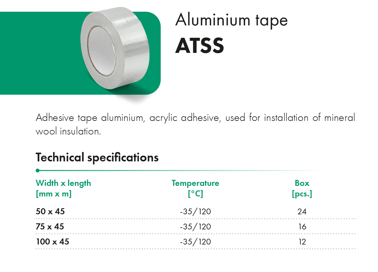 Aluminium tape ATSS HAVACO Catalogue-card