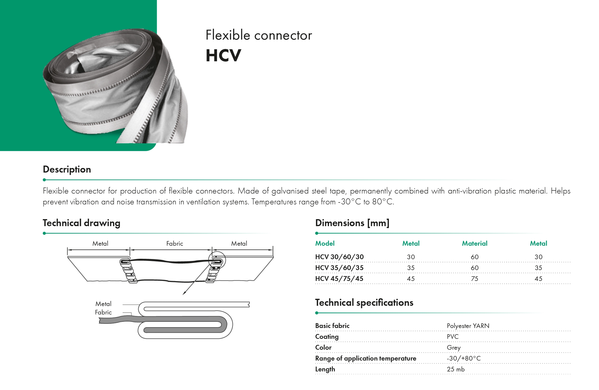 HCV HAVACO flexible connector